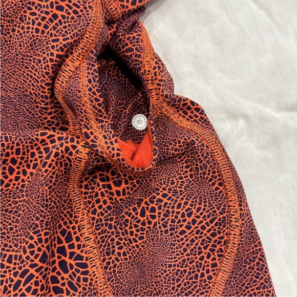 605. NWOT - Lululemon Invigorate High Rise Tight 25” Crackle Vintage Orange - Picture 9 of 9